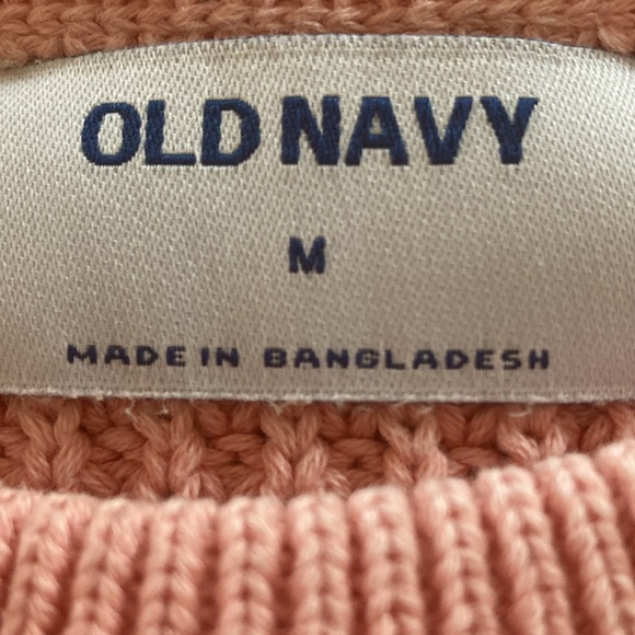 Old Navy women’s knit sweater medium pink casual 100% cotton - Picture 3 of 7